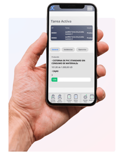 Interfaz movil MES INEXION Interfaz movil MES INEXION