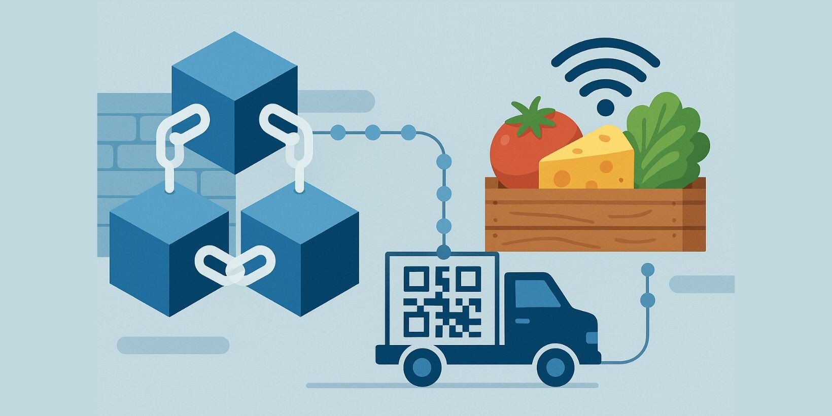 Blockchain process in food traceability