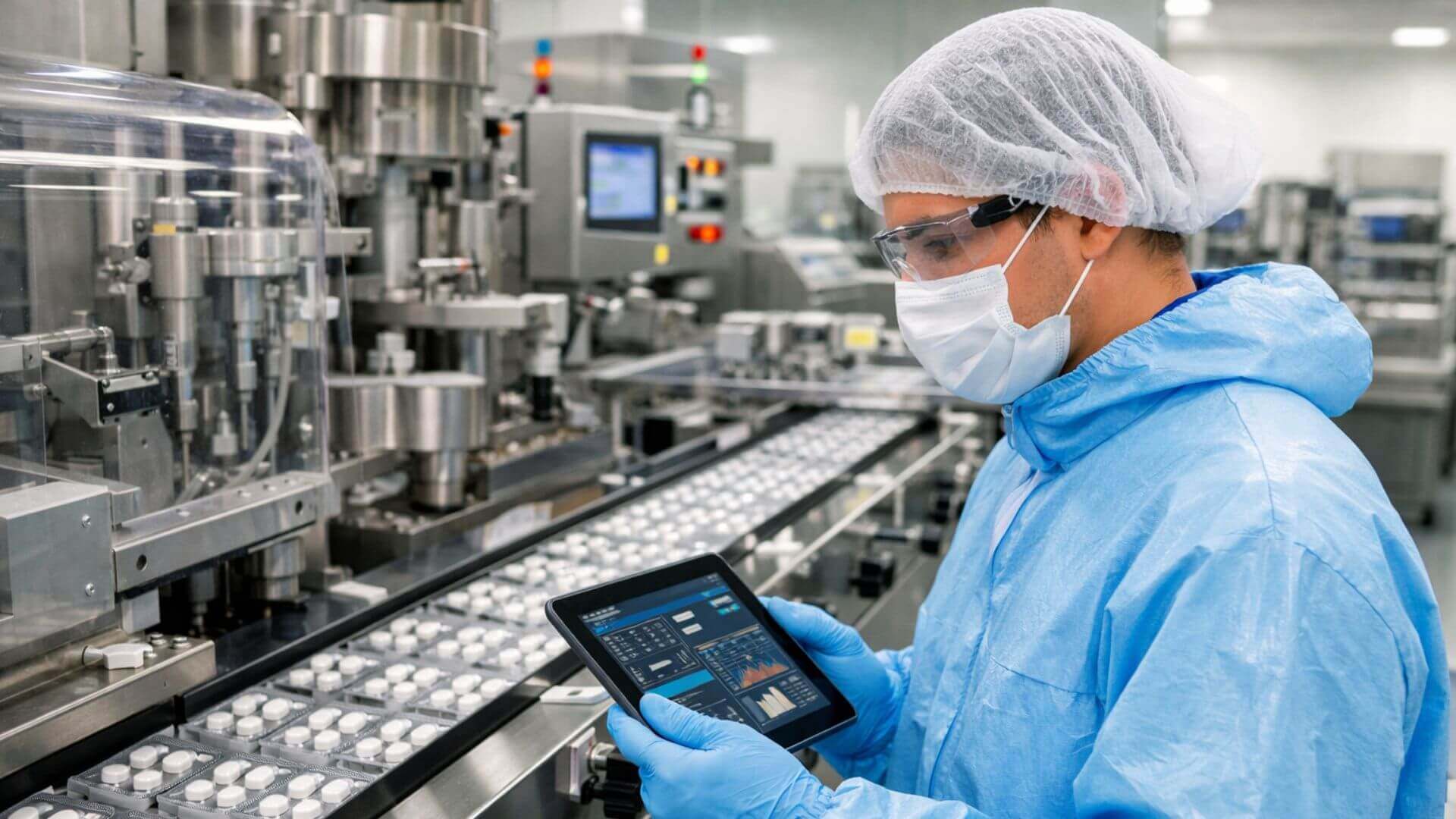 mejorar productividad sector farmacéutico e industria química con OEE en tiempo real